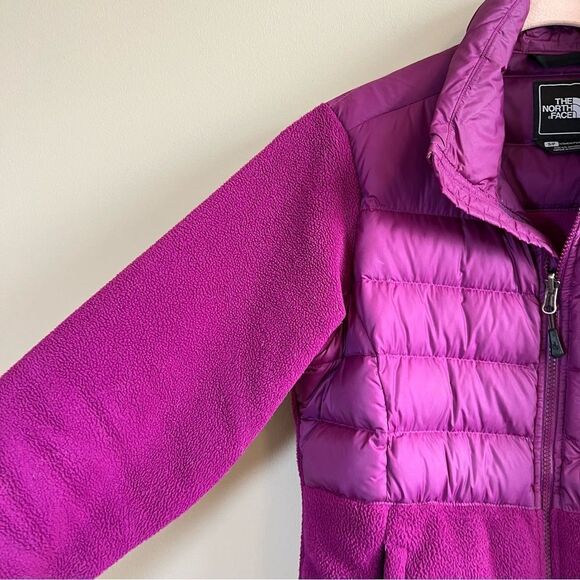 The North Face Women’s Purple Puffer Fleece Jacket Small - Picture 6 of 11